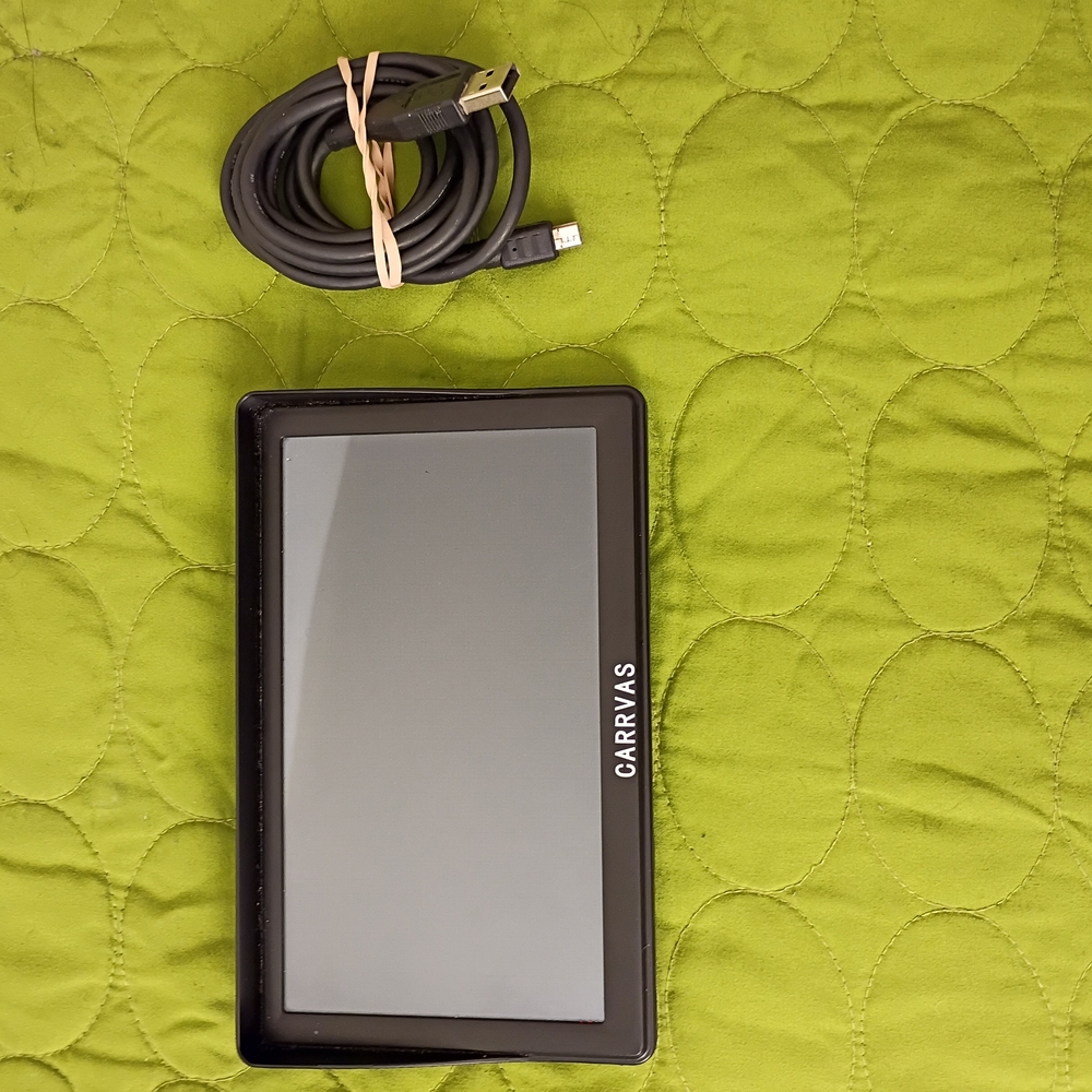 Portable on the go GPS with USB Charging Cable